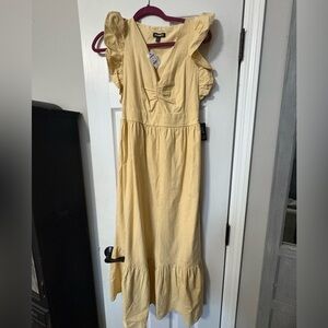 Express butter yellow dress.